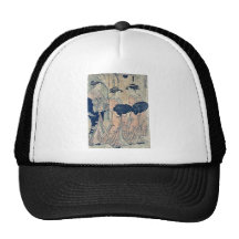 Boys Festival by Katsukawa, Shuncho, Ukiyoe Mesh Hat