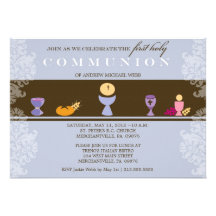 Boy's First Communion Invitation