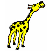 boy's giraffe ringer T-shirt.