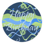 Boy's Happy Birthday Stickers