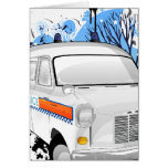 Boys In Blue - Retro Police Van 1988 Greeting Cards