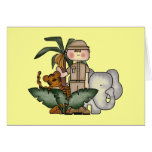 Boys Jungle Safari Tshirts and Gifts Greeting Card