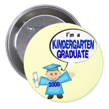 Boys Kindergarten Graduate / Graduation Button