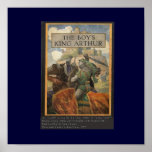 Boys King Arthur Book Cover Poster