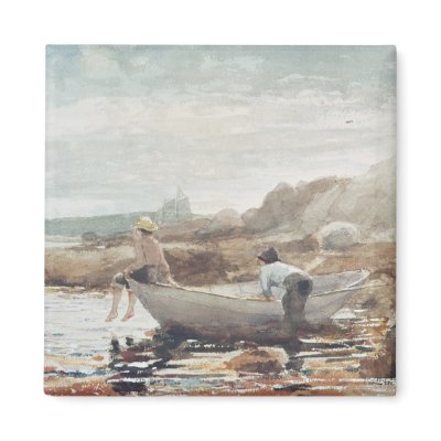 Boys on the Beach Fridge Magnets by bridgemanart