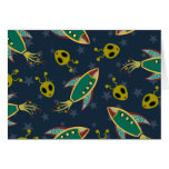 Boys Outer  Space Note Card