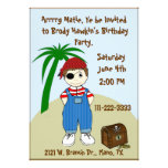 Boy's Pirate Party Invitation