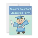 Boys Preschool / Kindergarten Graduation Party invitations