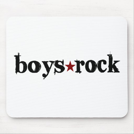 Boys Rock Mouse Pads