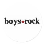 Boys Rock Sticker