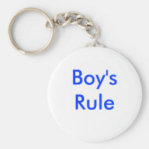 Boy's Rule Key Chain