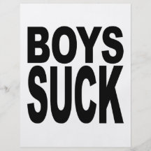 Boys Suck Full Color Flyer