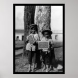 Boys with Their Drawings in Nicaragua 1910 Posters