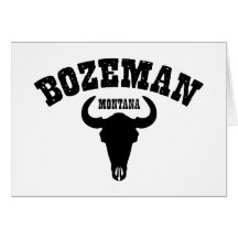 Bozeman Steer Greeting Card