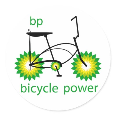 BP Bicycle Power Sticker Set by mobtowngrafix