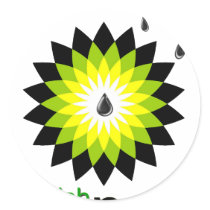 BP: British Polluters Round Stickers