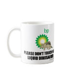 bp dinosaur coffee mugs