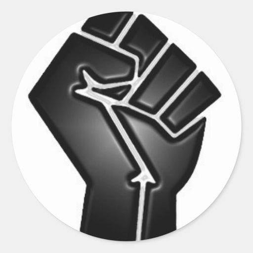 bp fist round sticker
