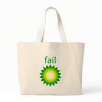 BP Oil Spill Fail Logo Canvas Bags