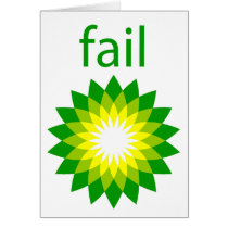 BP Oil Spill Fail Logo Cards