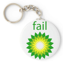 BP Oil Spill Fail Logo Key Chain