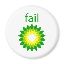 BP Oil Spill Fail Logo Fridge Magnets