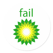 BP Oil Spill Fail Logo Sticker