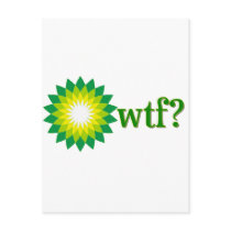 BP OIL SPILL WTF POST CARDS