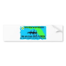 BP TO FLORIDA BUMPER STICKER