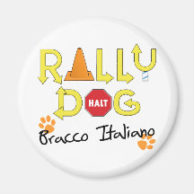 Bracco Italiano Rally Dog Magnet