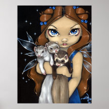 Bracée de furet féerique d'imaginaire d'IMPRESSION Affiches