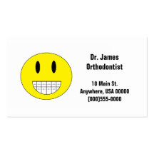 "Braces Smiley Face" Business Cards