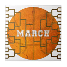 Bracketology March Basketball Awesomeness Ceramic Tiles