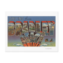 Bradley Beach, New Jersey - Large Letter Scenes Post Cards