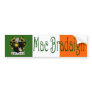 Brady Clan Irish/English Flag Bumper Sticker
