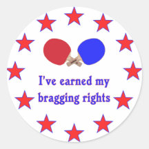 Bragging Rights Ping Pong Stickers