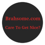 Brahsome Blackout Sticker