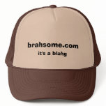 brahsome.com, it's a blahg mesh hat