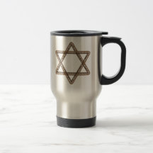 Braided Star of David Bar or Bat Mitzvah Mugs