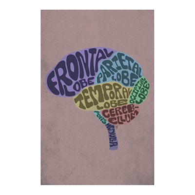 Brain Art Print by Redbank