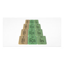 Brain as Boron Radium Indium Photo Card Template