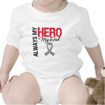 Brain Cancer Always My Hero My Dad Tshirt