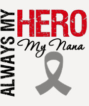 Brain Cancer Always My Hero My Nana Tee Shirts