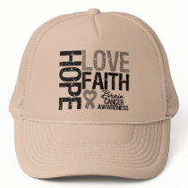 Brain Cancer Awareness Hope Love Faith