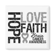 Brain Cancer Awareness Hope Love Faith