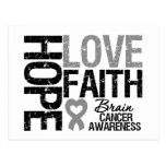 Brain Cancer Awareness Hope Love Faith Postcards