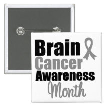 Brain Cancer Awareness Month - May Buttons