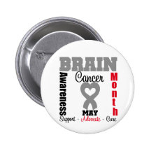 Brain Cancer Awareness Month - May Pin