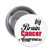 Brain Cancer Awareness Pinback Button