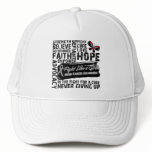 Brain Cancer Collage - Fight Like a Girl Trucker Hat